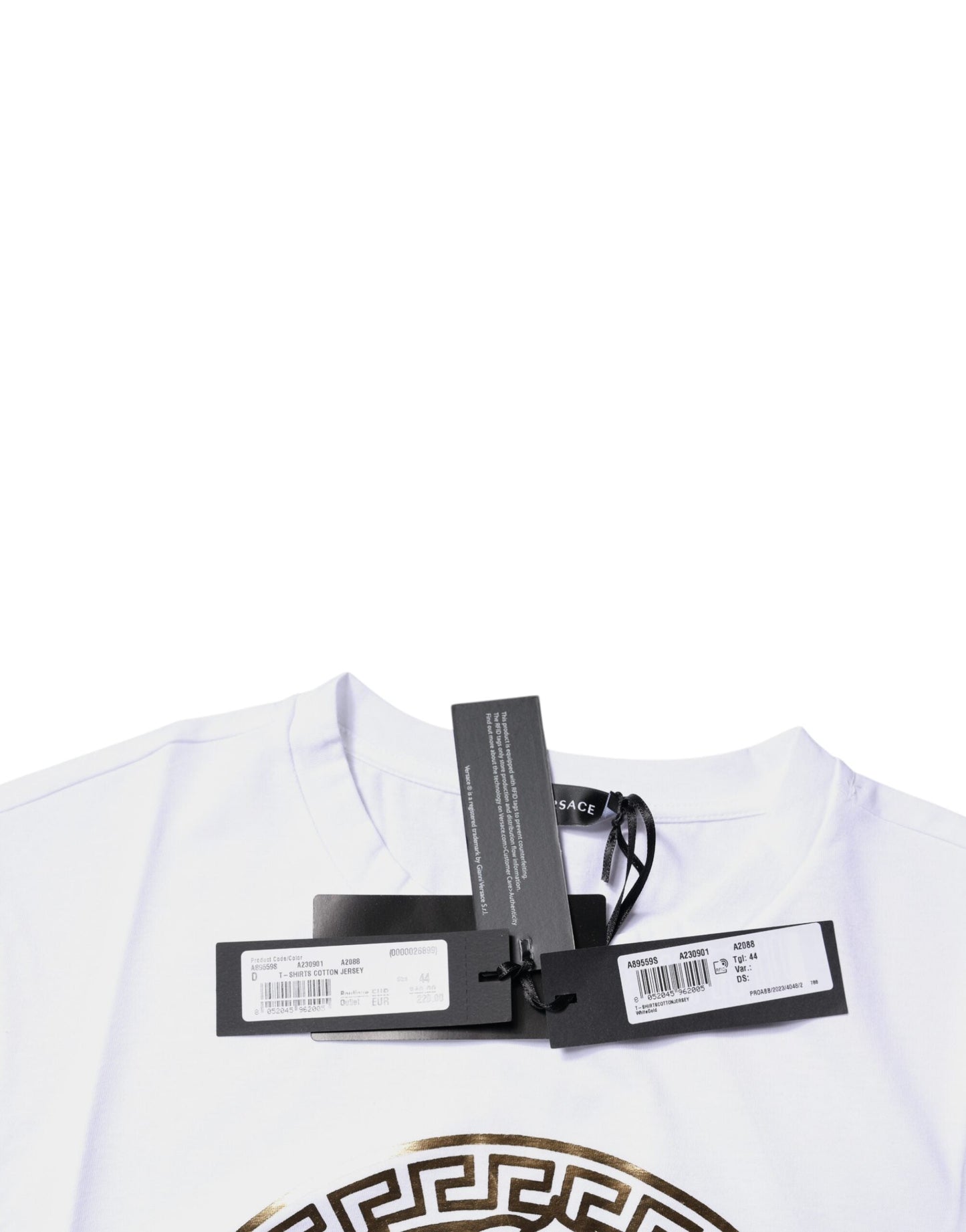 Versace Medusa Print T-Shirt — White