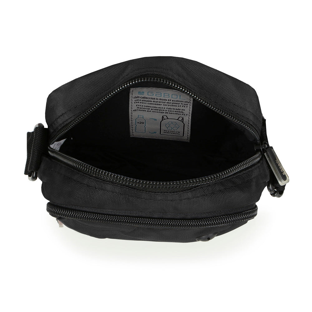 Bandolera mediana, 2 compartimentos TWIST ECO