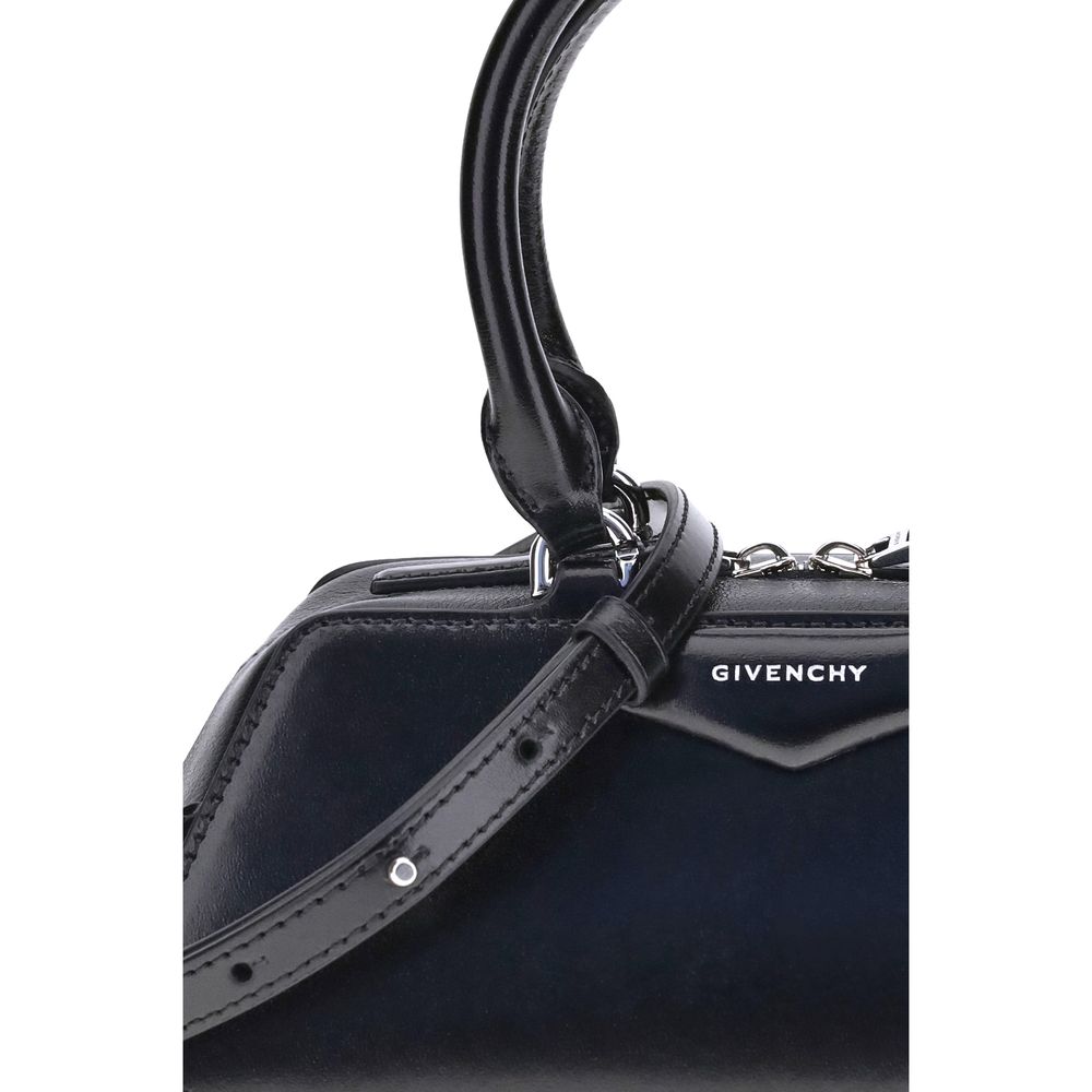 Givenchy Antigona East-West Mini — Black Calf Leather