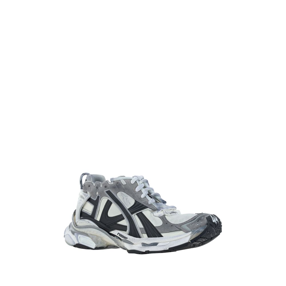 Balenciaga Gray Polyurethane Athletic Sneakers