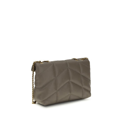 Saint Laurent Gray Lamb Ovis Aries Aries Shoulder Bag