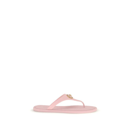 Versace Multicolor Rubber Flip-Flop Sandals