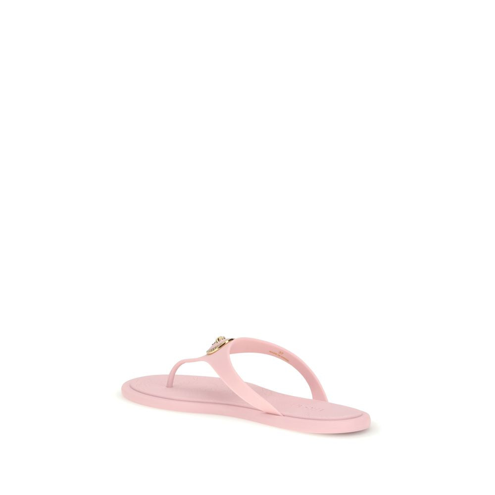 Versace Multicolor Rubber Flip-Flop Sandals