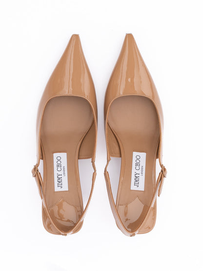 Jimmy Choo Biscuit Amel 50 Slingback Pumps