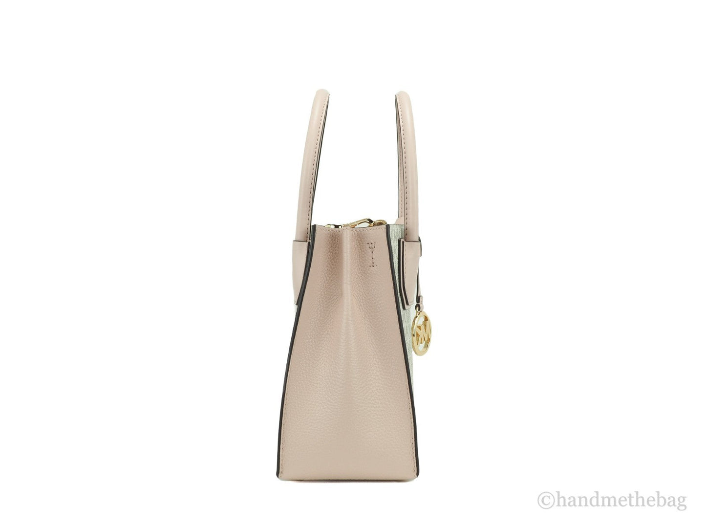 Michael Kors MICHAEL KORS Mercer 35S1GM9M2B Medium Logo And Leather Accordion Crossbody Bag In Powder Blush Multi