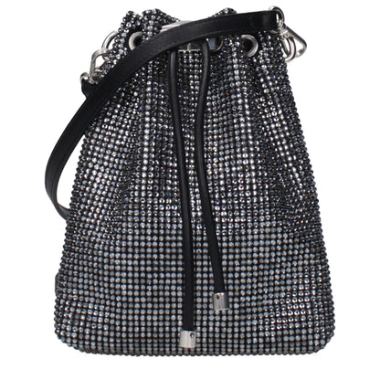 Jimmy Choo Black Satin Crossbody Bag