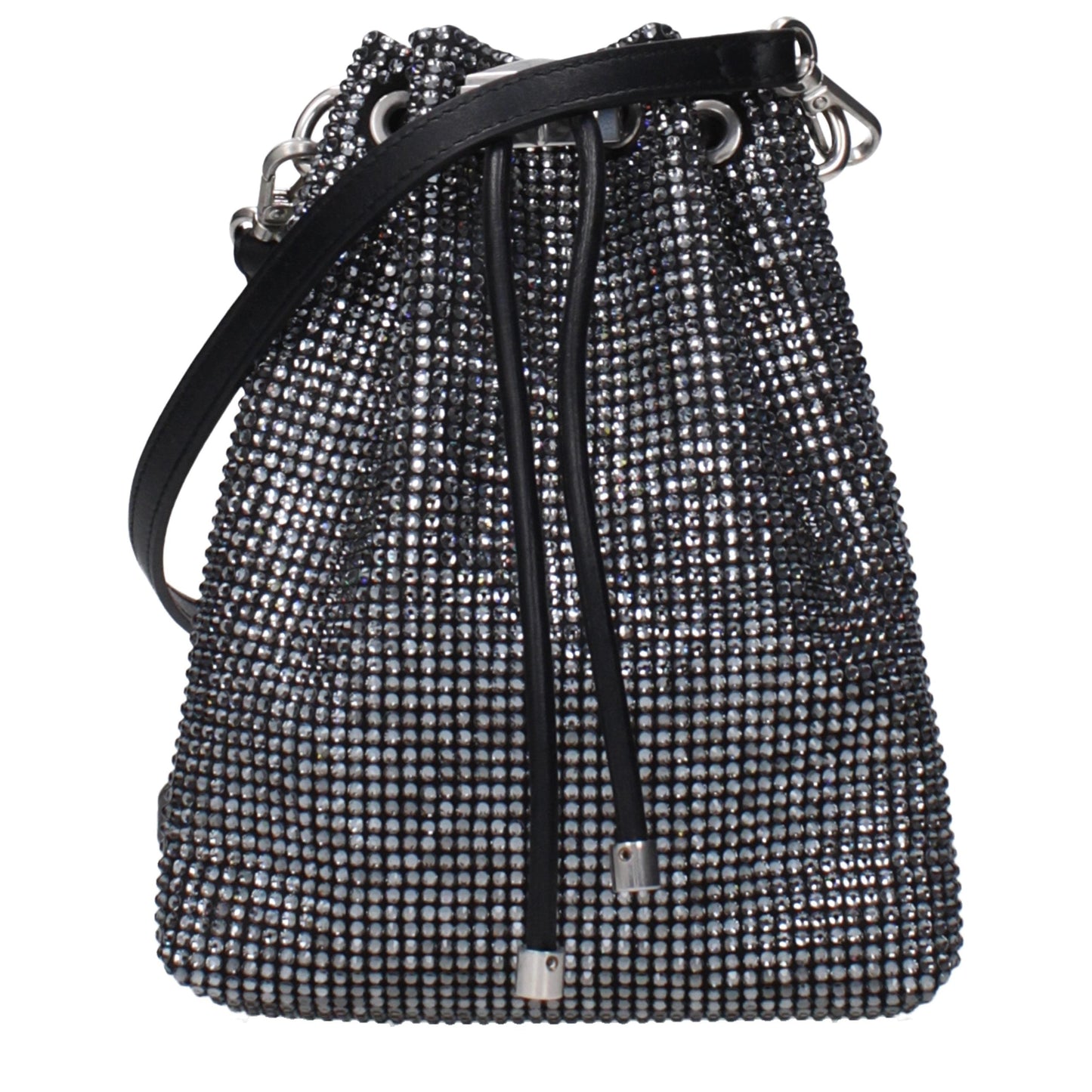Jimmy Choo Black Satin Crossbody Bag