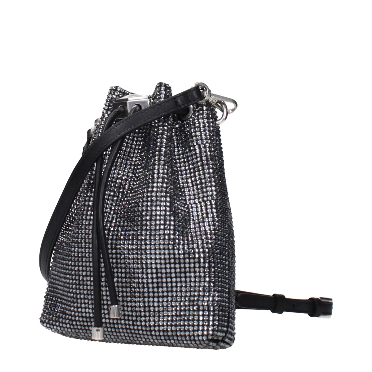 Jimmy Choo Black Satin Crossbody Bag
