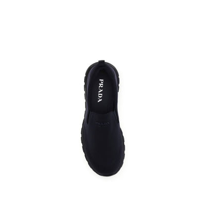 Prada Blue Fabric Sneakers