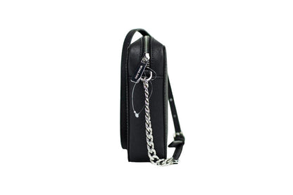 Michael Kors Jet Set Large East West Black Saffiano Leather Crossbody Handbag