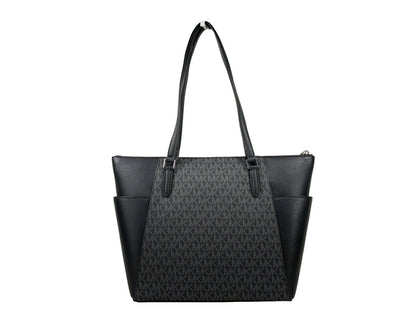 Michael Kors Charlotte Leather Top Zip Tote Bag