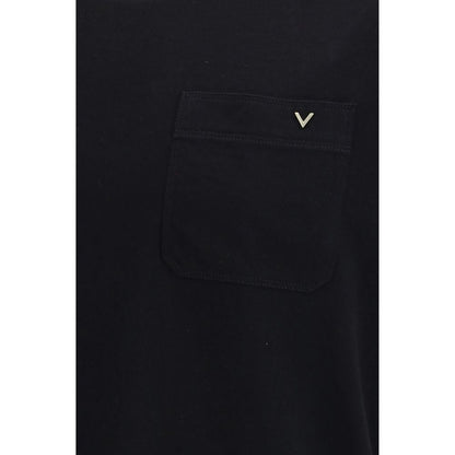 Valentino Black Cotton T-Shirt