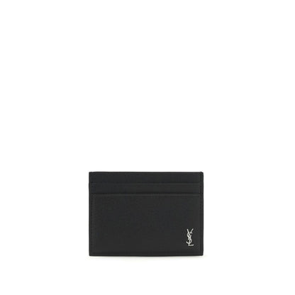 Saint Laurent Black Calf Leather Bos Taurus Wallet
