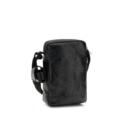 Balenciaga Black Lamb Ovis Aries Aries Shoulder Bag