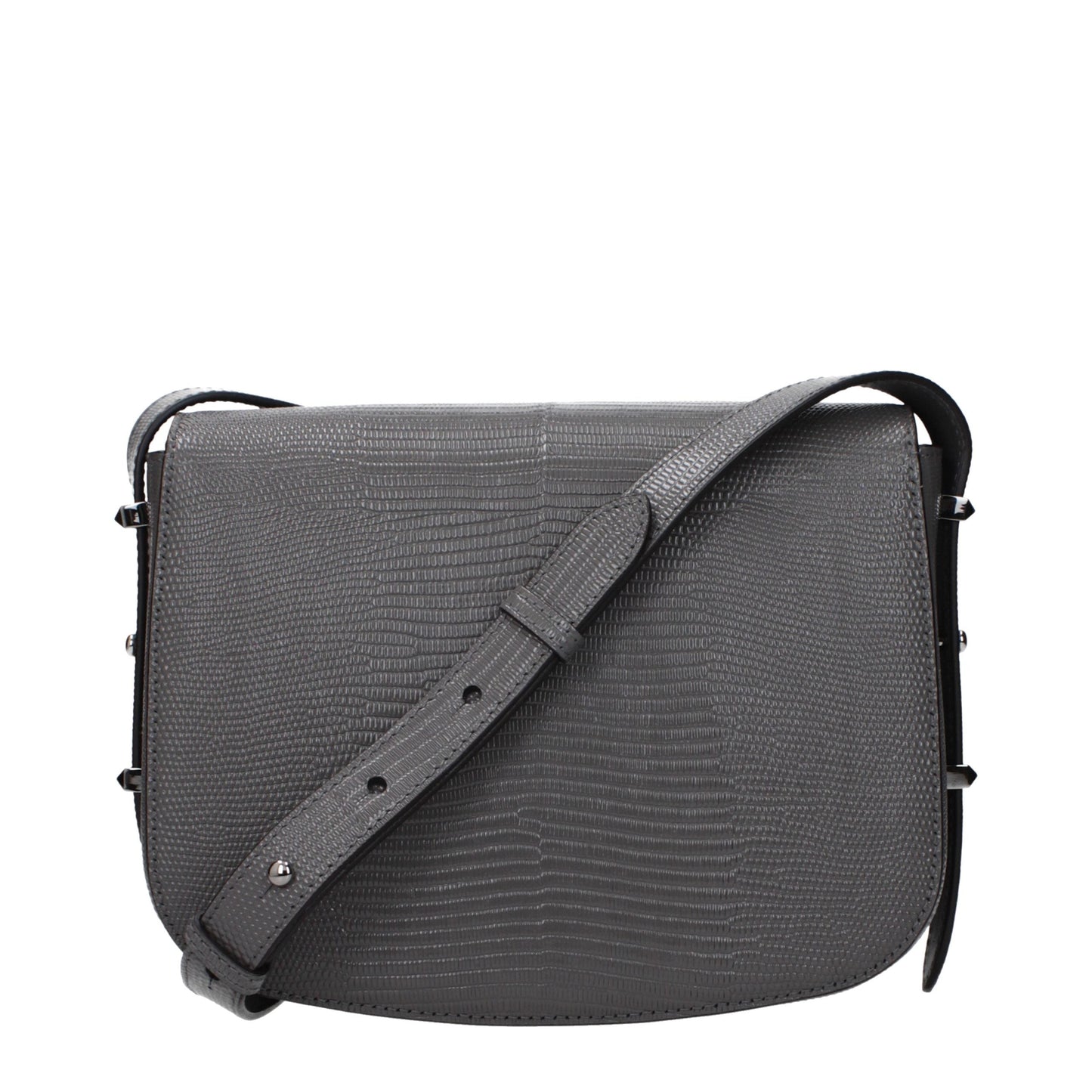 Jimmy Choo Gray Leather Crossbody Bag