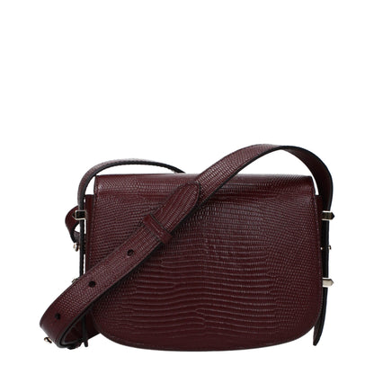 Jimmy Choo Red Leather Shoulder Bag