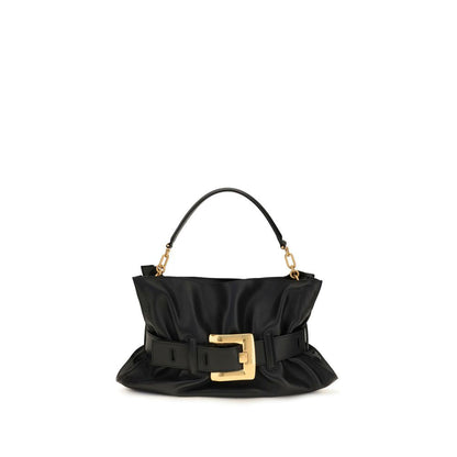 Balmain Anthem Black Calf Leather Bos Taurus Shoulder Bag