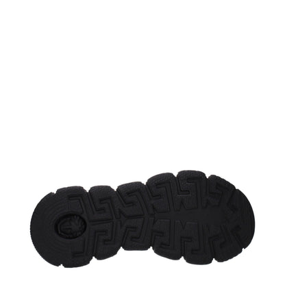 Versace White Fabric Athletic Sneakers