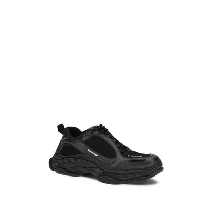 Balenciaga Black Polyester Athletic Sneakers