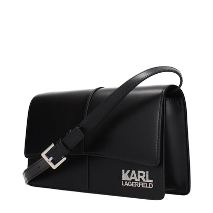 Karl Lagerfeld Black Polyethylene Crossbody Bag
