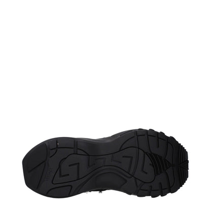 Versace Black Fabric Sneakers