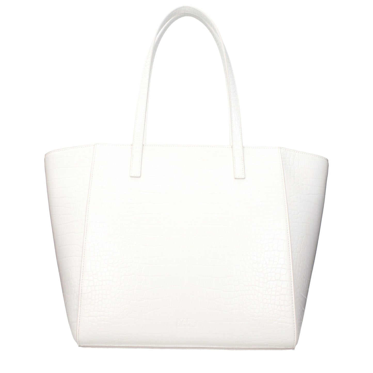 Karl Lagerfeld White Polyethylene Shoulder Bag