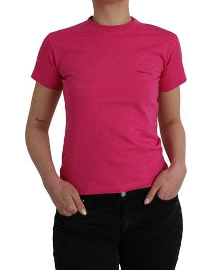 Balenciaga Crew Neck T-Shirt — Pink