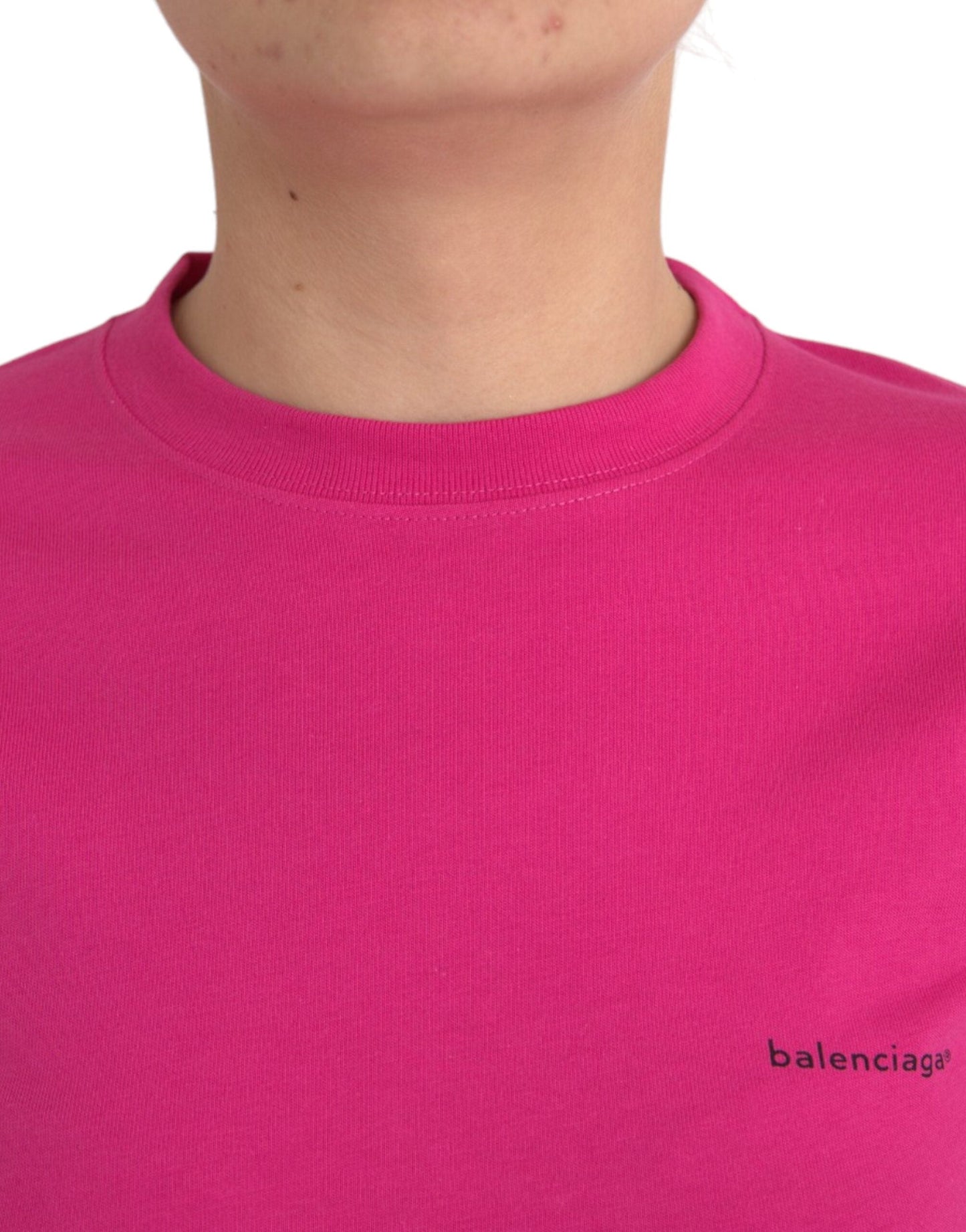 Balenciaga Crew Neck T-Shirt — Pink