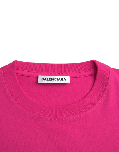 Balenciaga Crew Neck T-Shirt — Pink