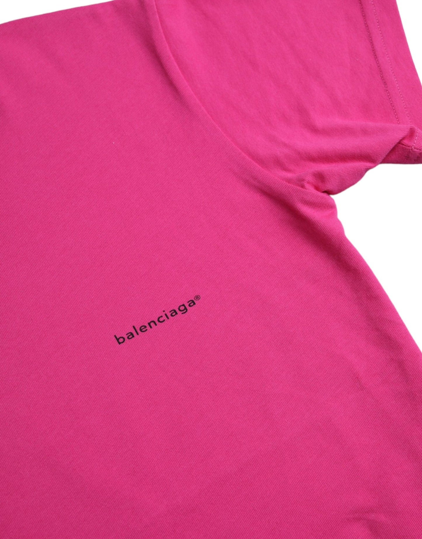 Balenciaga Crew Neck T-Shirt — Pink