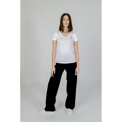 Guess White Cotton T-Shirt