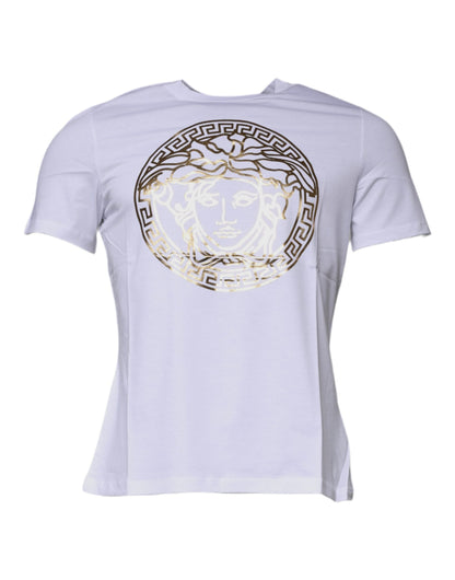 Versace Medusa Print T-Shirt — White
