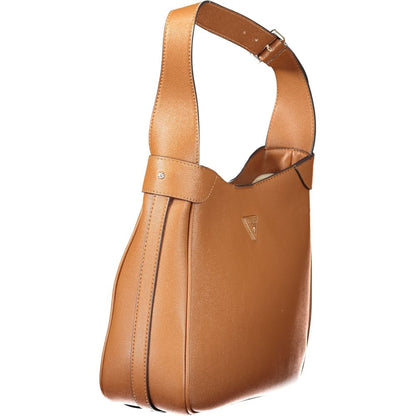 Guess Jeans Marrone Poliuretano Women Handbag