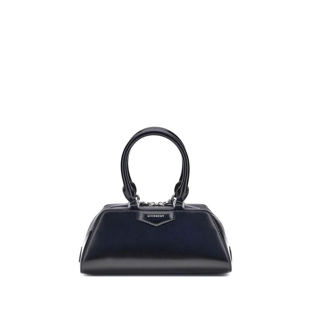 Givenchy Antigona East-West Mini — Black Calf Leather