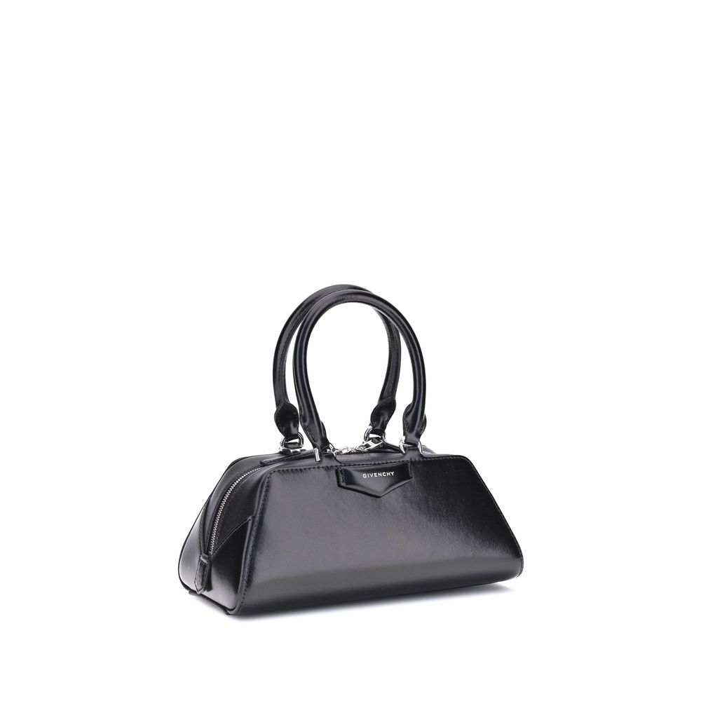 Givenchy Antigona East-West Mini — Black Calf Leather
