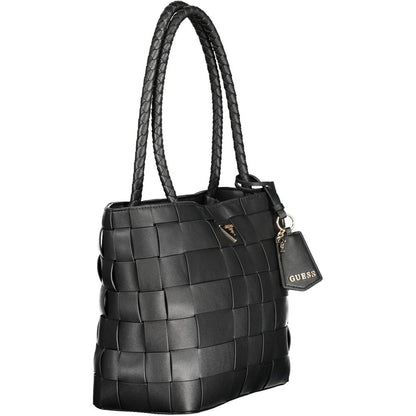 Guess Jeans Nero Poliuretano Women Handbag