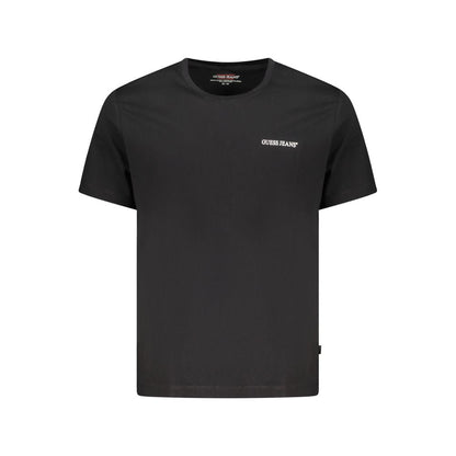 Guess Jeans Black Cotton Men T-Shirt