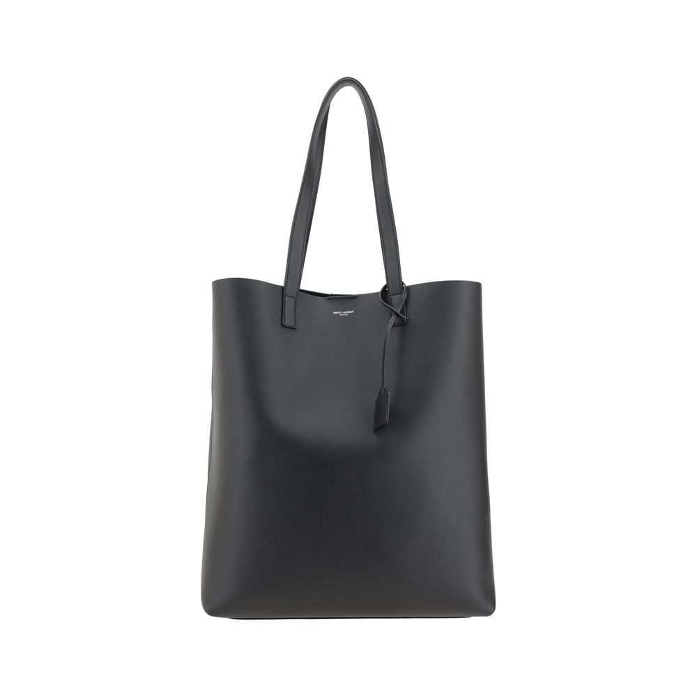 Saint Laurent Tote Bag — Black Lambskin