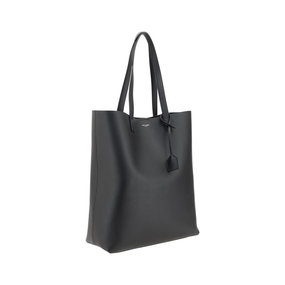 Saint Laurent Tote Bag — Black Lambskin