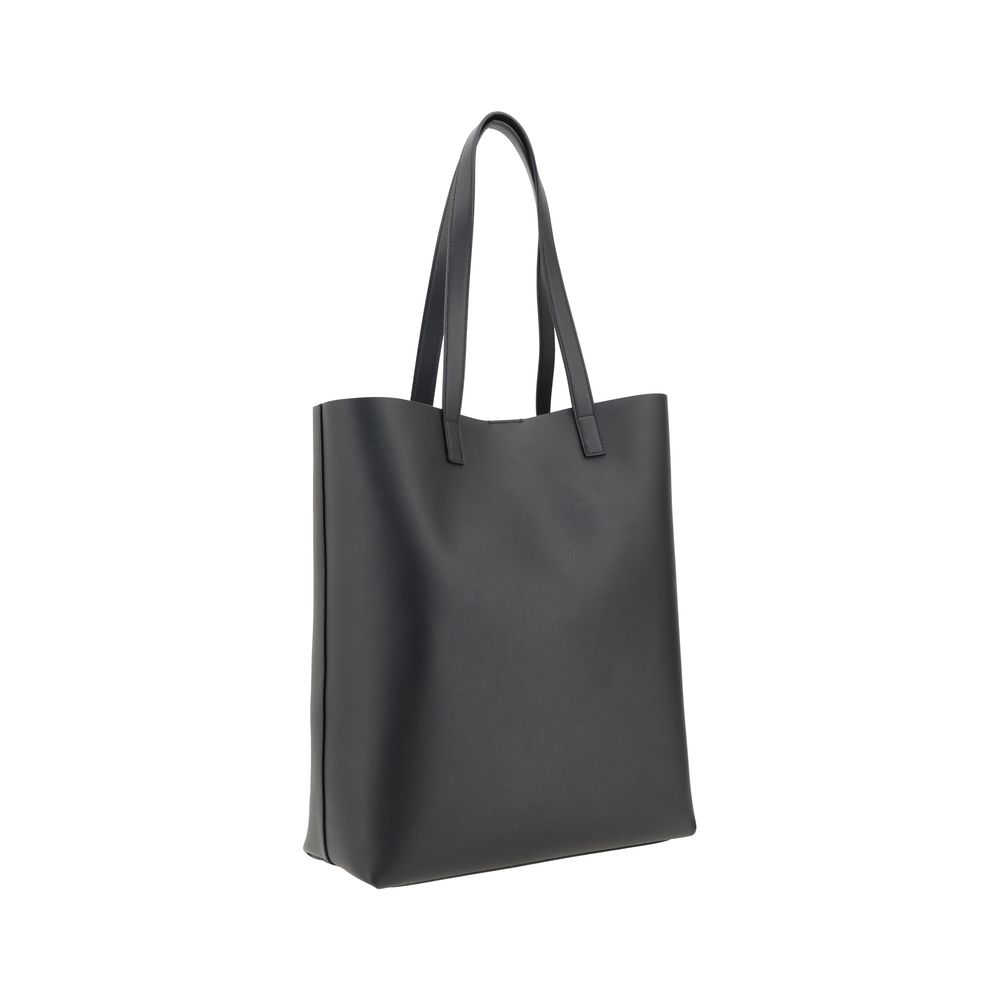 Saint Laurent Tote Bag — Black Lambskin