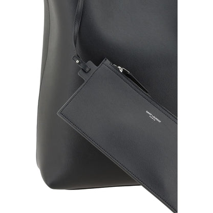 Saint Laurent Tote Bag — Black Lambskin