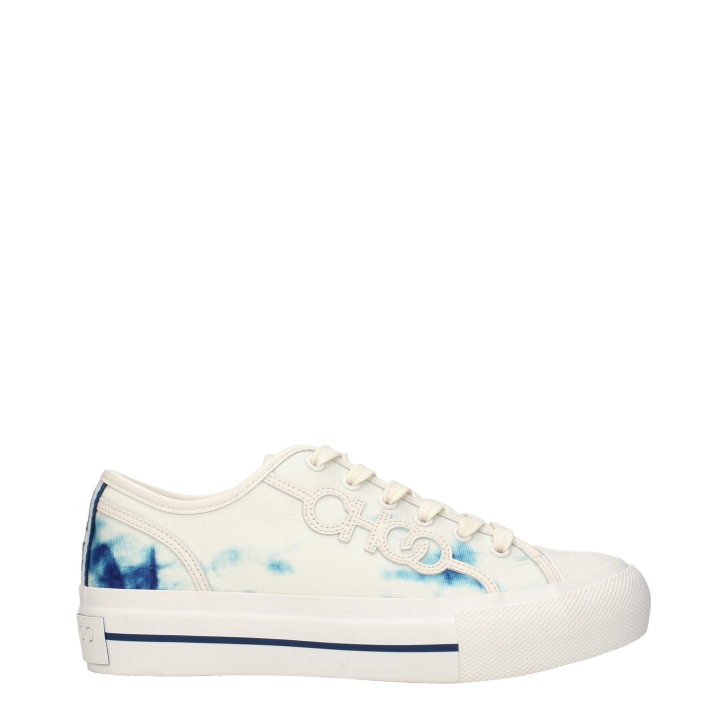 Jimmy Choo Beige Fabric Low Top Sneakers