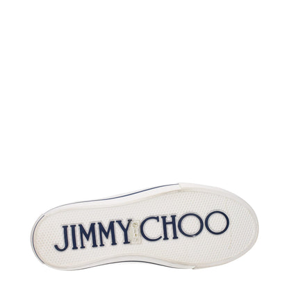 Jimmy Choo Beige Fabric Low Top Sneakers