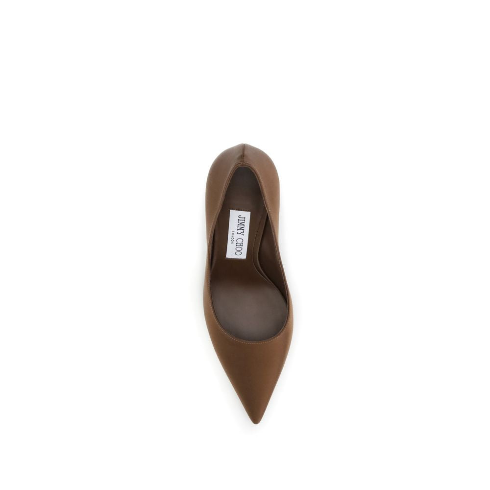 Jimmy Choo Brown Silk Pumps
