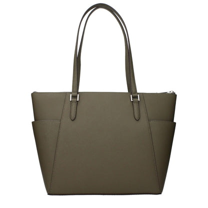 Michael Kors Green Leather Shoulder Bag
