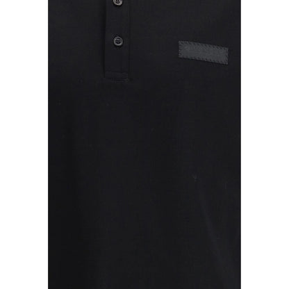 Givenchy Black Cotton Polo Shirt