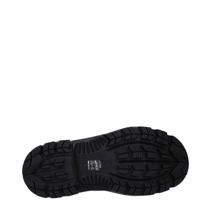 Moncler Black Cotton Ankle Boots