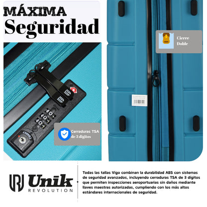 Set rígido de maletas con TSA Lock | Set Rígido, Expandible y con 4 Ruedas Dobles | Vigo