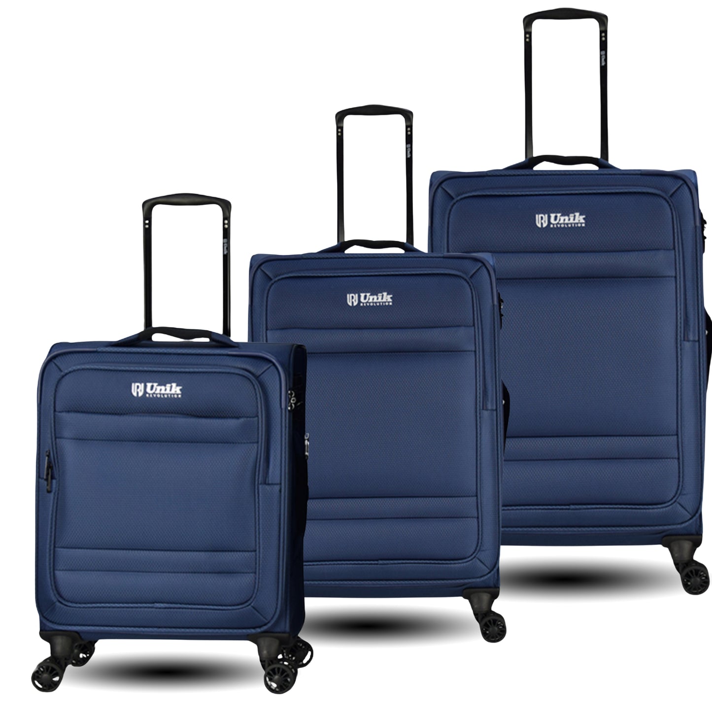 Juego de 3 Maletas Nylon | Set 20", 24", 28" con 4 Ruedas y TSA