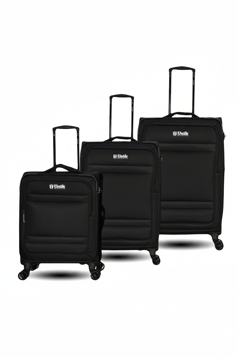 Juego de 3 Maletas Nylon | Set 20", 24", 28" con 4 Ruedas y TSA